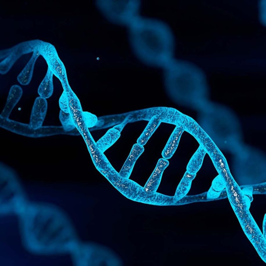 Blue-chromosome-DNA-and-gradually-glowing-flicker-light-matter-chemical-when-camera-moving-closeup-aspect-ratio-1600-975