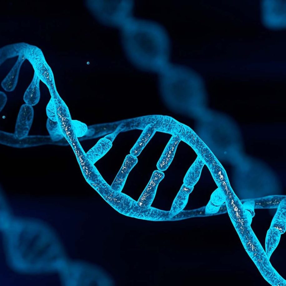 Blue-chromosome-DNA-and-gradually-glowing-flicker-light-matter-chemical-when-camera-moving-closeup-aspect-ratio-1600-975
