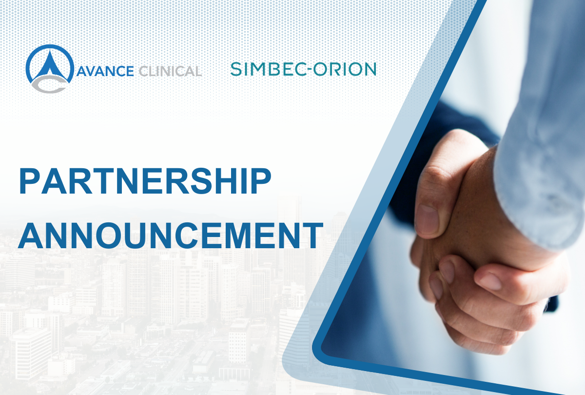 Simbec-Orion and Avance Clinical Consolidates Partnership with Memorandum of Understanding Simbec-Orion and Avance Clinical Consolidates Partnership with Memorandum of Understanding